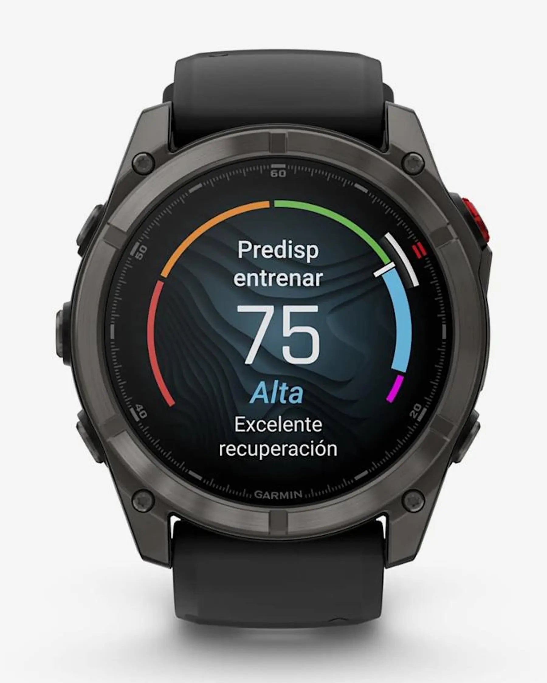 Garmin Fenix 8 Pro AMOLED Zafiro 51 mm Titanio gris carbón correa negro