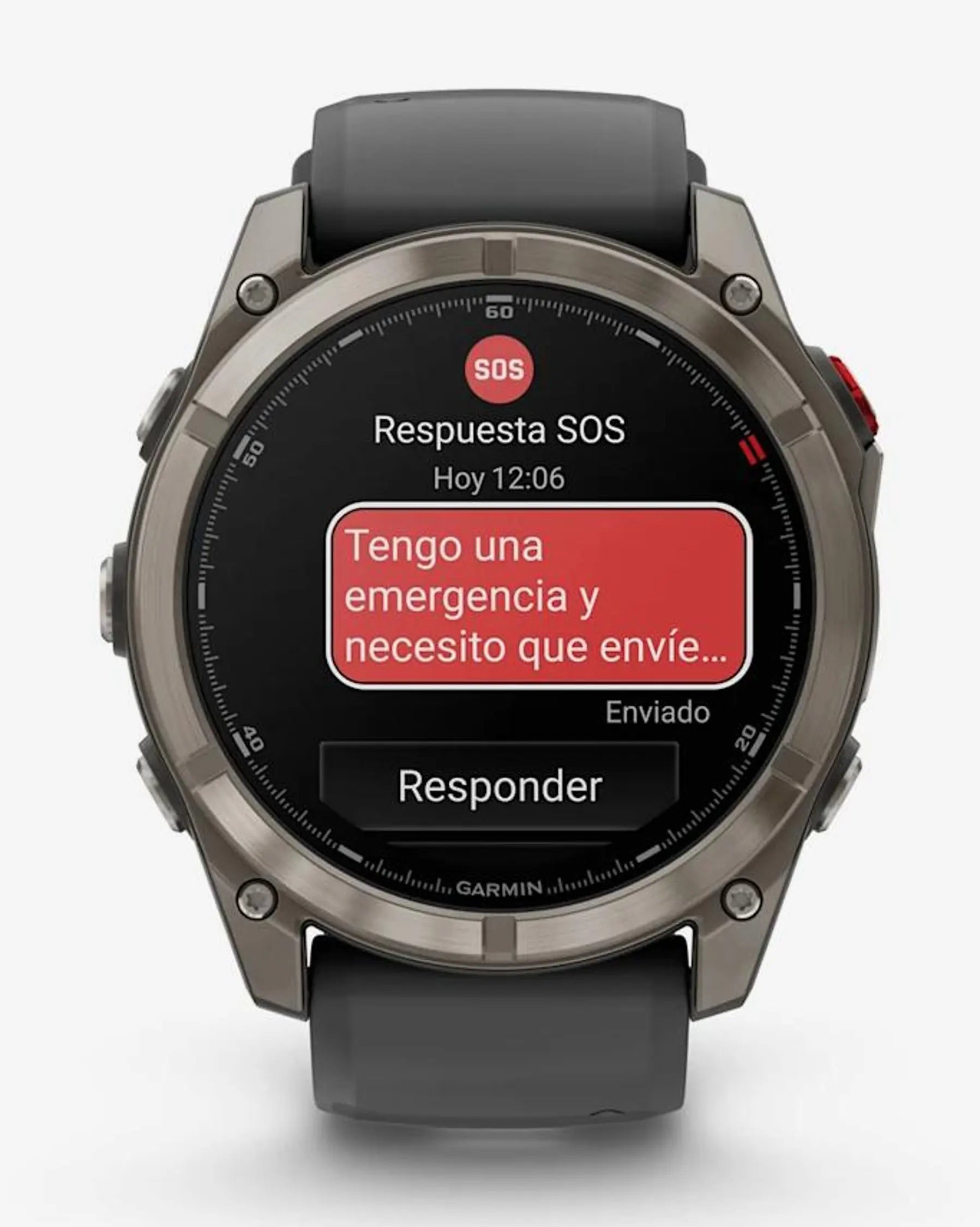 Garmin Fenix 8 Pro AMOLED Zafiro 51 mm Titanio gris plateado correa negro gris