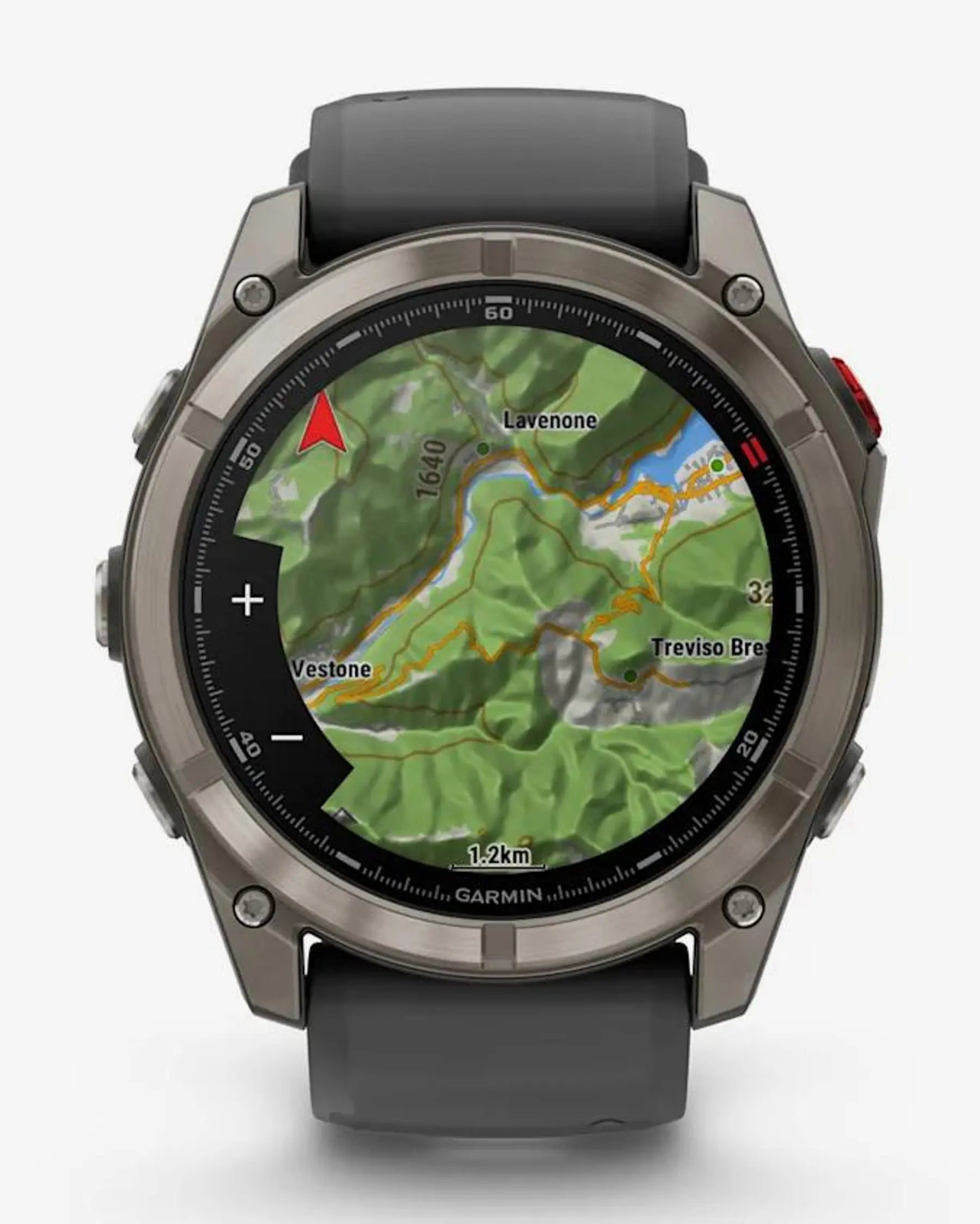 Garmin Fenix 8 Pro AMOLED Zafiro 51 mm Titanio gris plateado correa negro gris