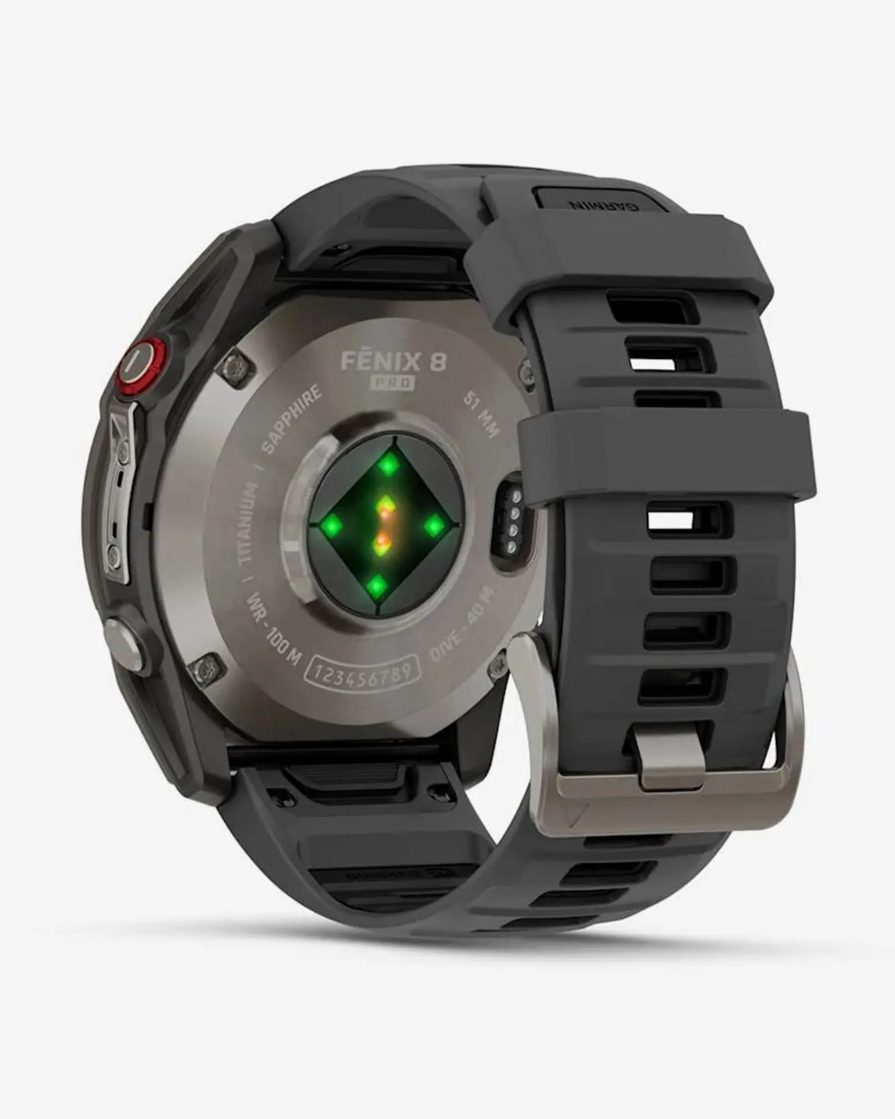 Garmin Fenix 8 Pro AMOLED Zafiro 51 mm Titanio gris plateado correa negro gris