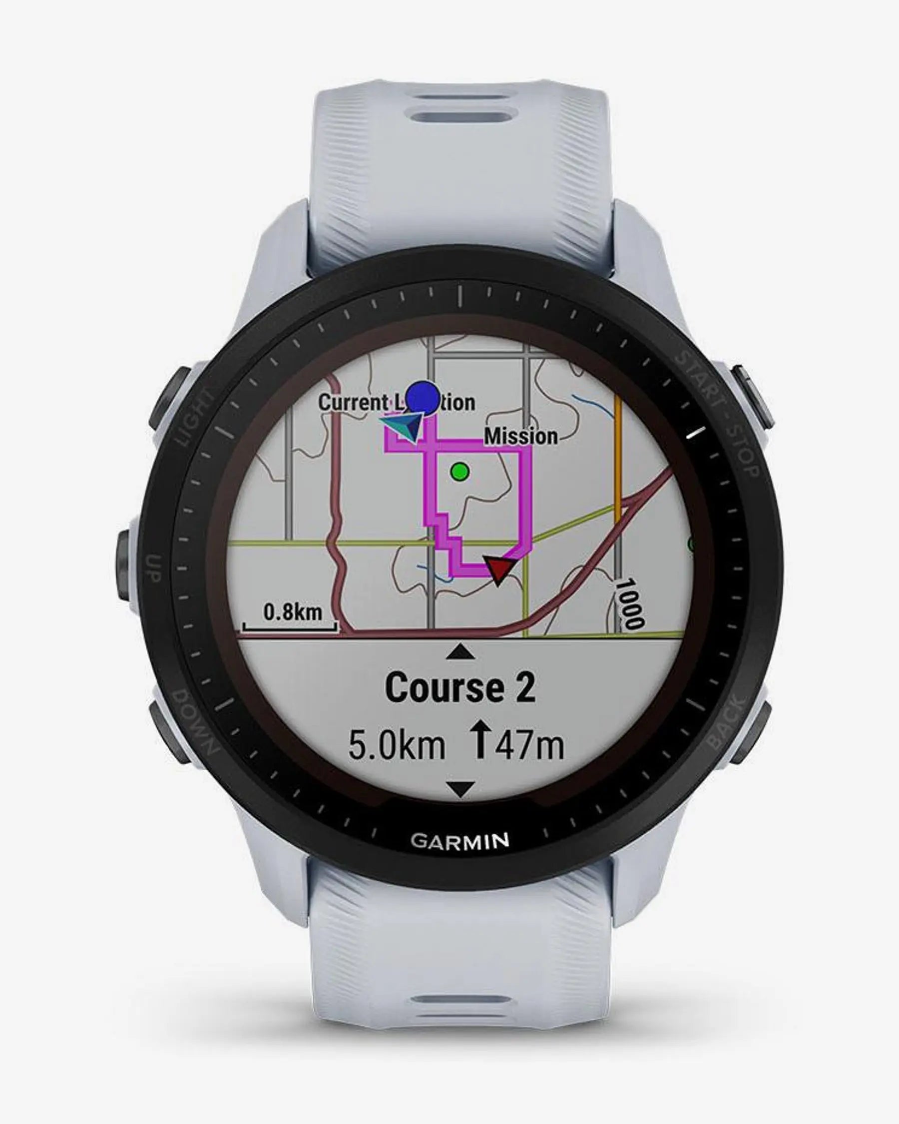 Garmin Forerunner 955 Solar blanco