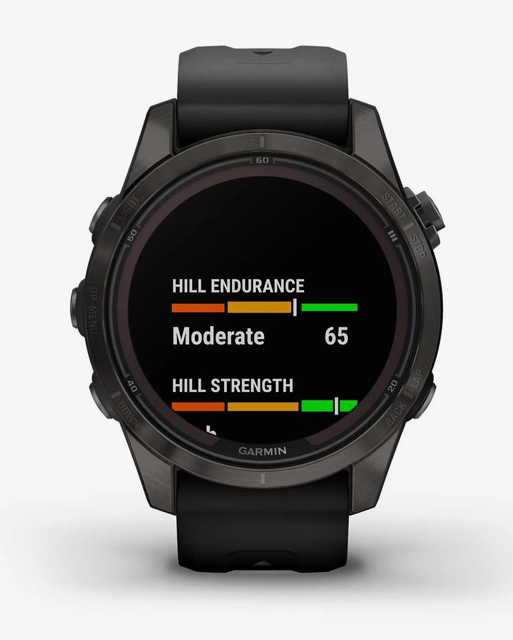 Garmin Fenix 7S Pro Zafiro Solar Titanio gris carbón correa negro