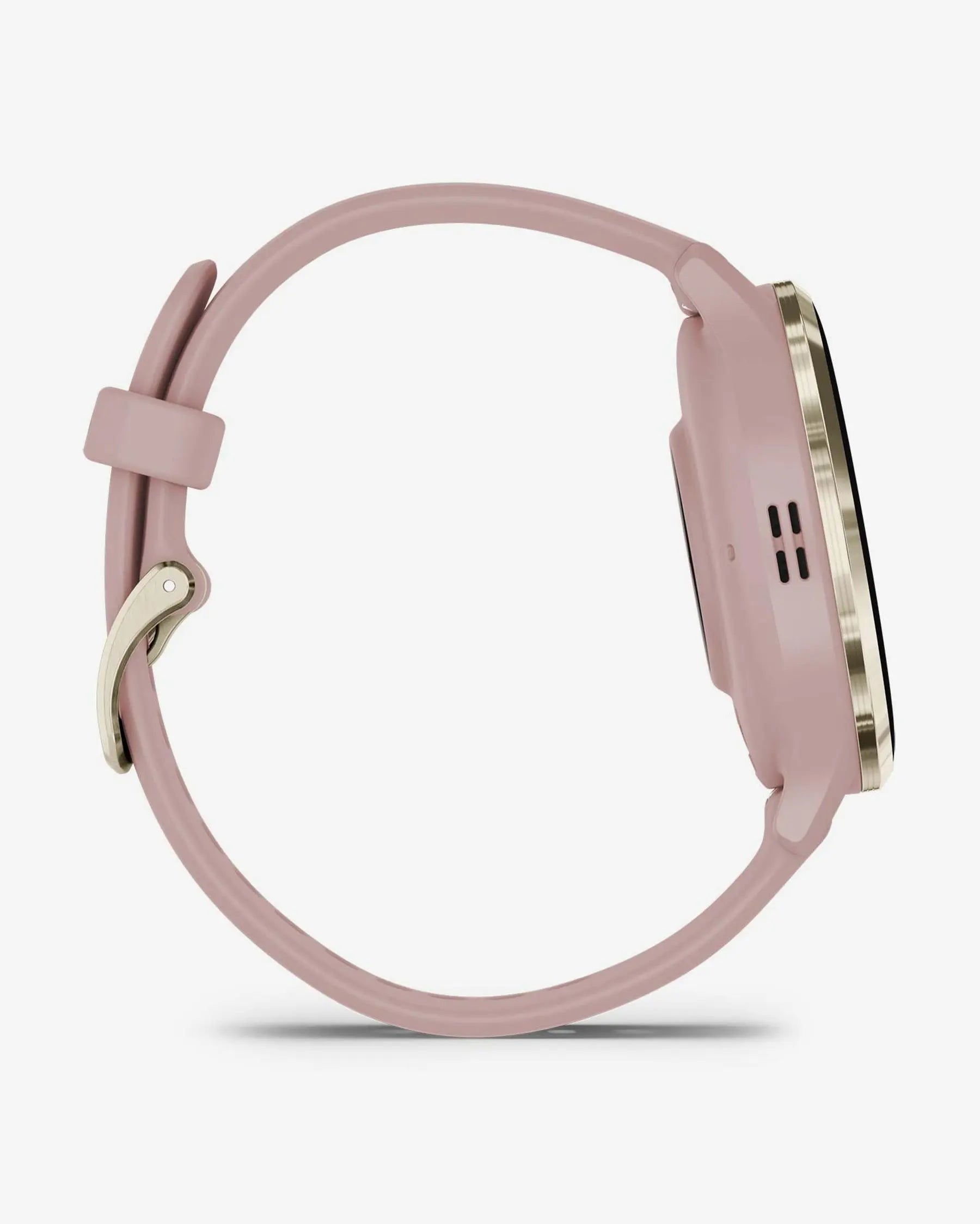 Garmin Venu 3S beige oro correa silicona rosa claro