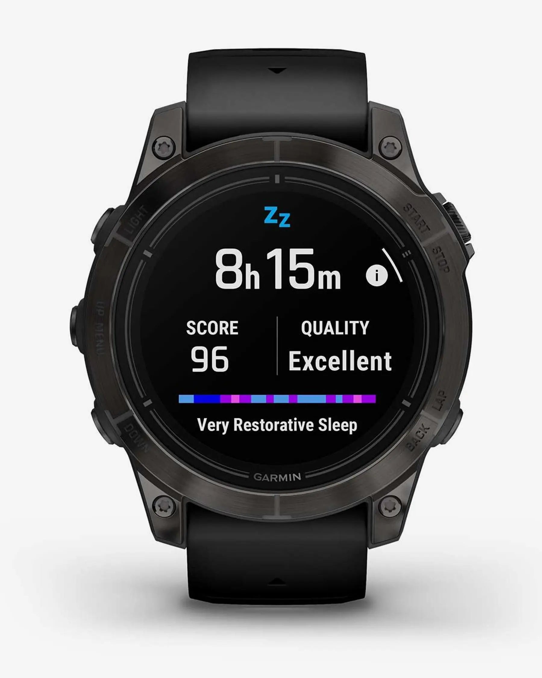 Garmin EPIX 2 PRO Zafiro 47 mm Titanio DLC gris carbón correa negro