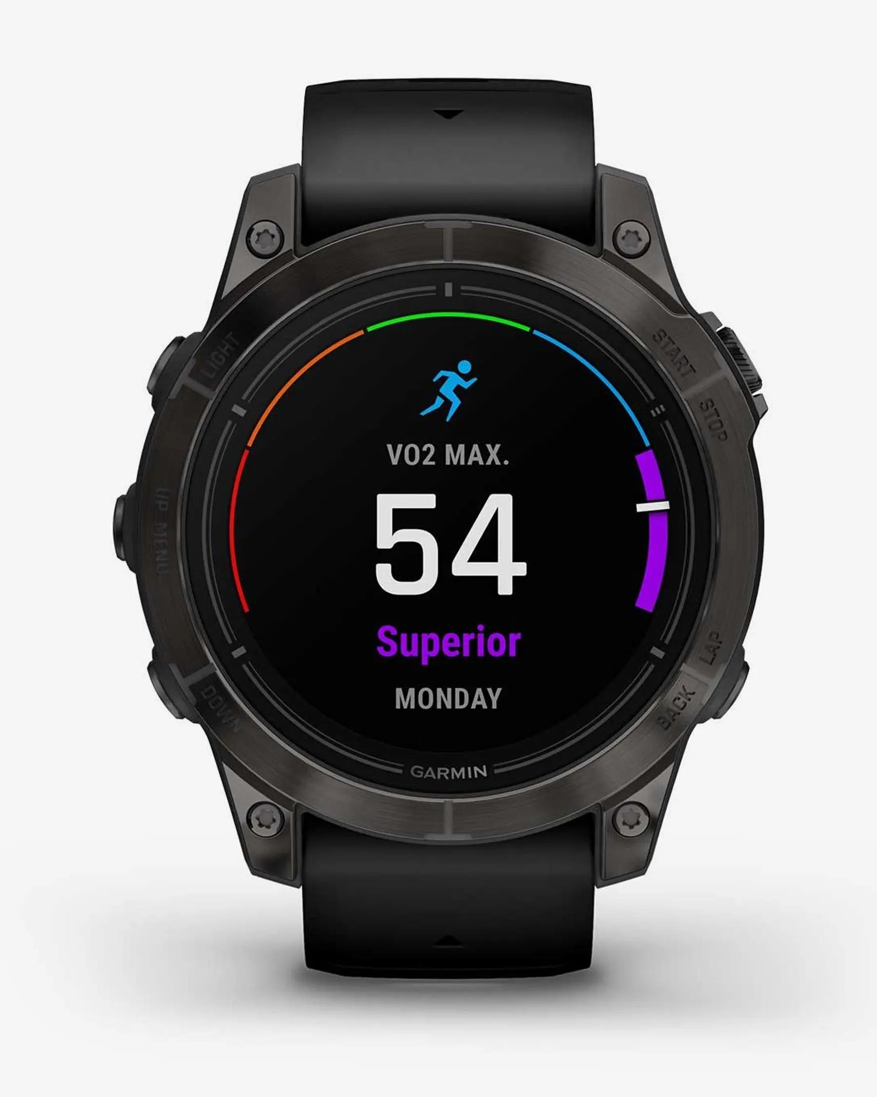 Garmin EPIX 2 PRO Zafiro 47 mm Titanio DLC gris carbón correa negro