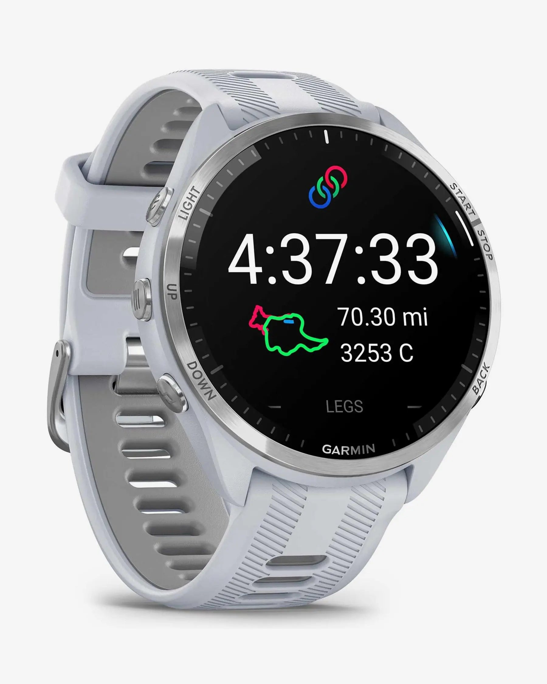 Garmin Forerunner 965 blanco correa blanco gris