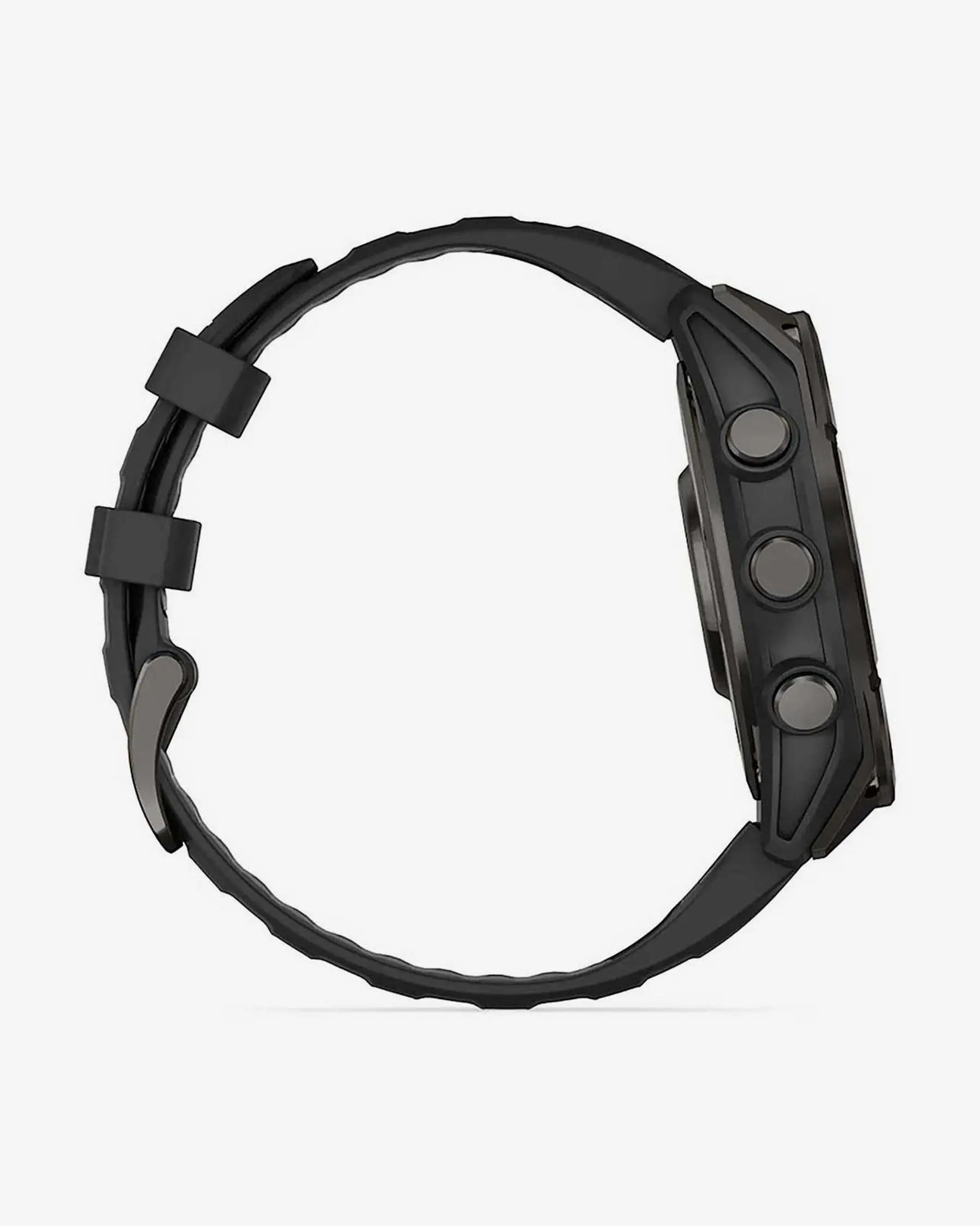 Garmin Fenix 8 AMOLED Zafiro 47 mm Titanio gris carbón correa negro