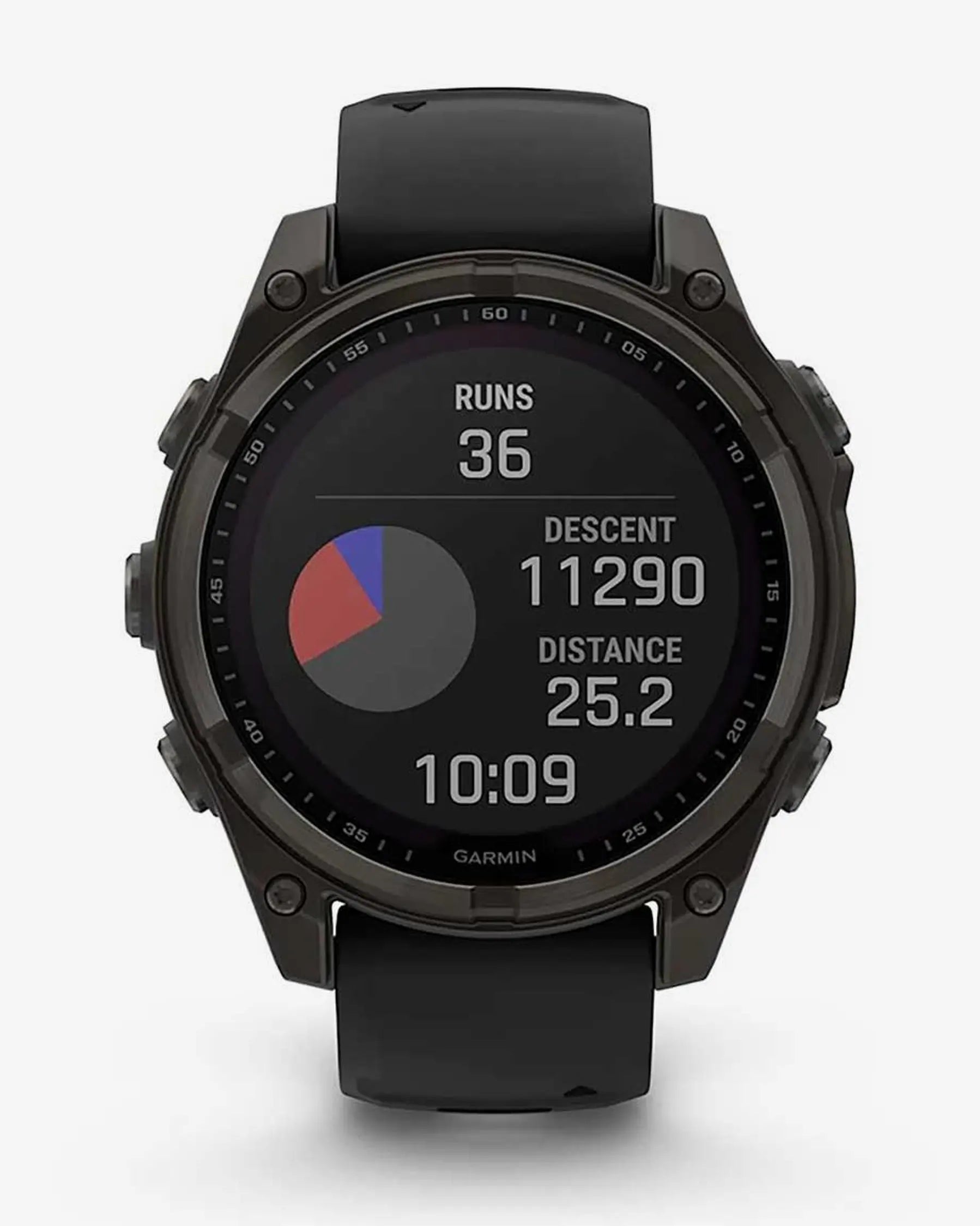 Garmin Fenix 8 Zafiro Solar 47 mm Titanio gris carbón correa negro