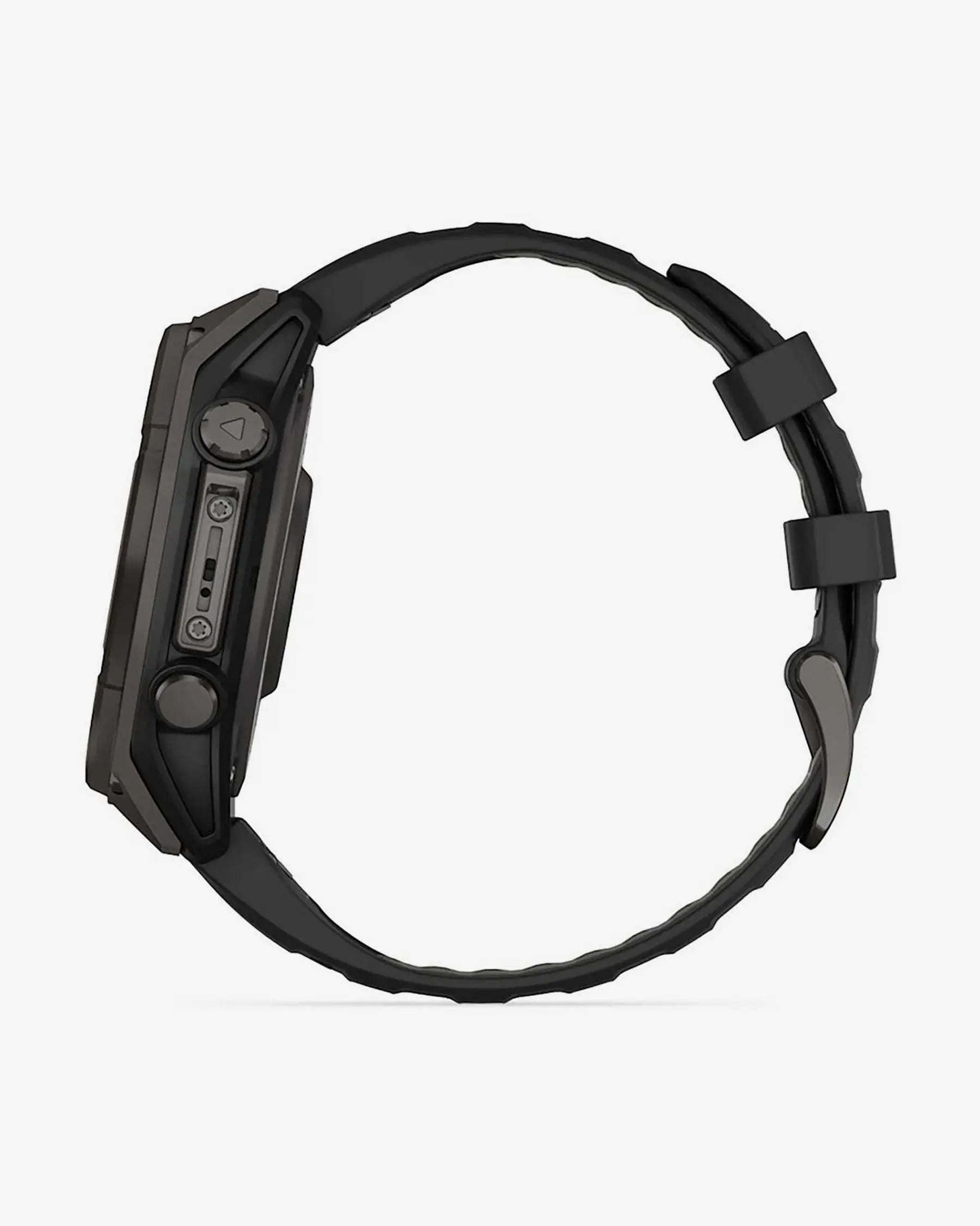 Garmin Fenix 8 Zafiro Solar 47 mm Titanio gris carbón correa negro