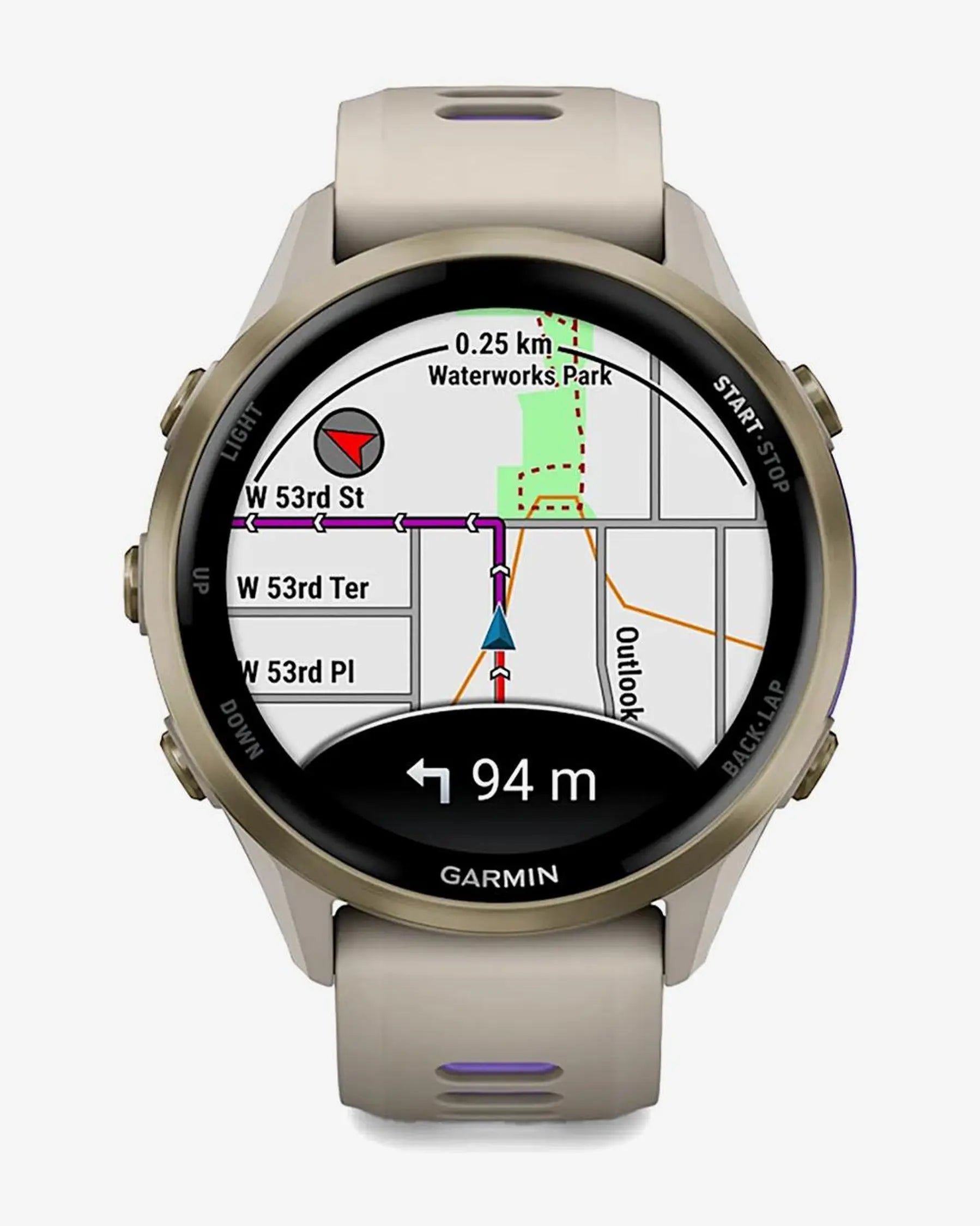 Garmin Forerunner 970  gris correa gris lila