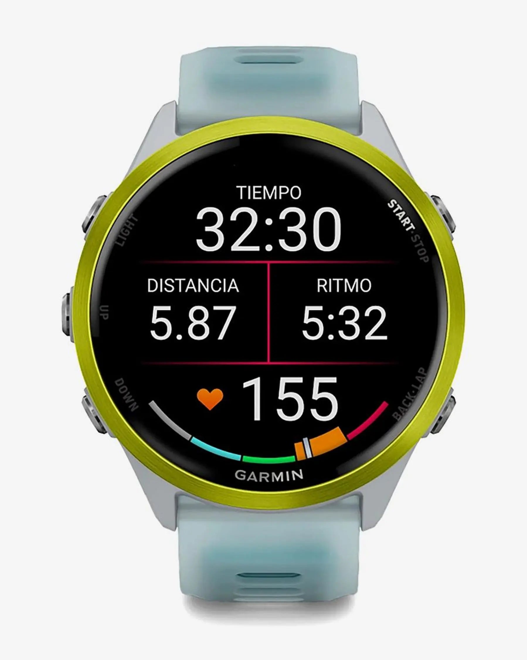 Garmin Forerunner 570 - 47 mm amarillo correa azul blanco
