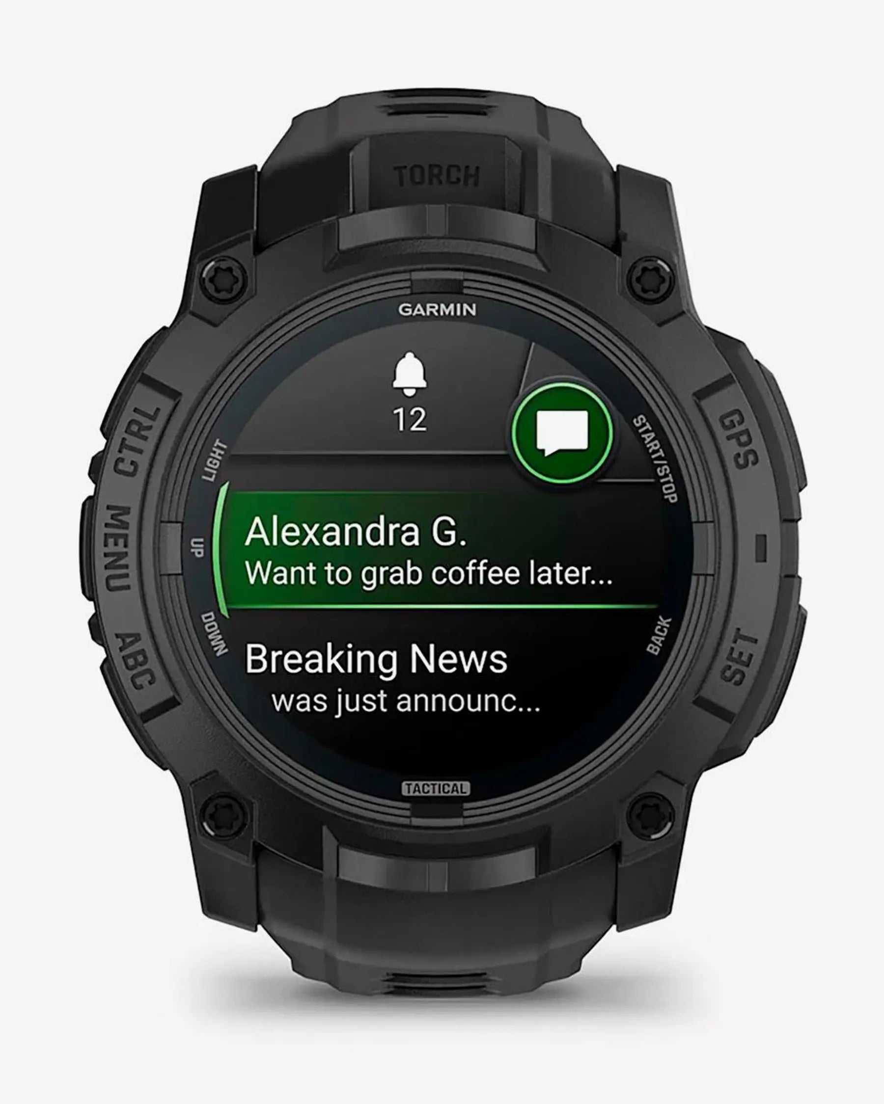 Garmin Instinct 3 AMOLED 50 mm Tactical Edition negro correa negro