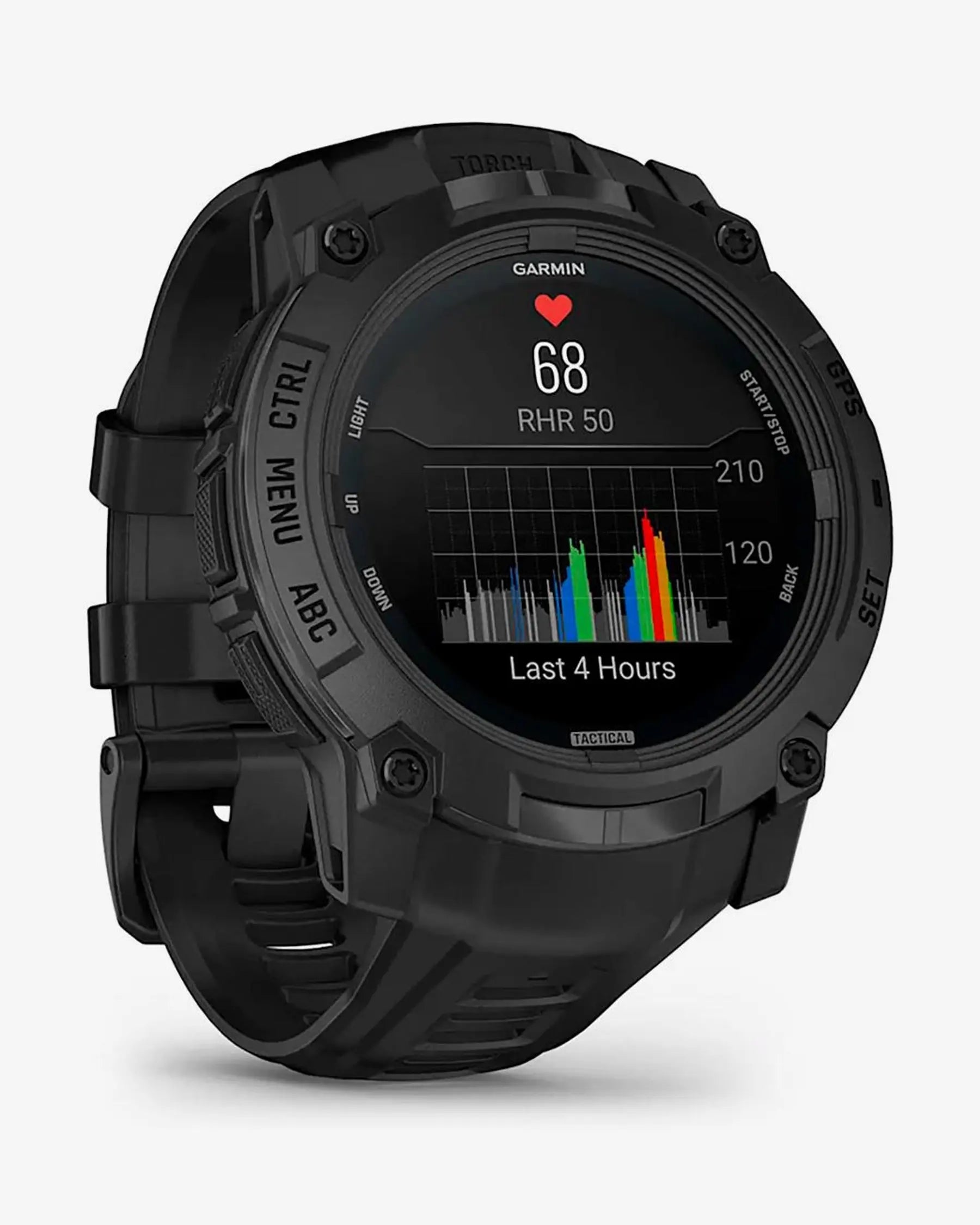Garmin Instinct 3 AMOLED 50 mm Tactical Edition negro correa negro