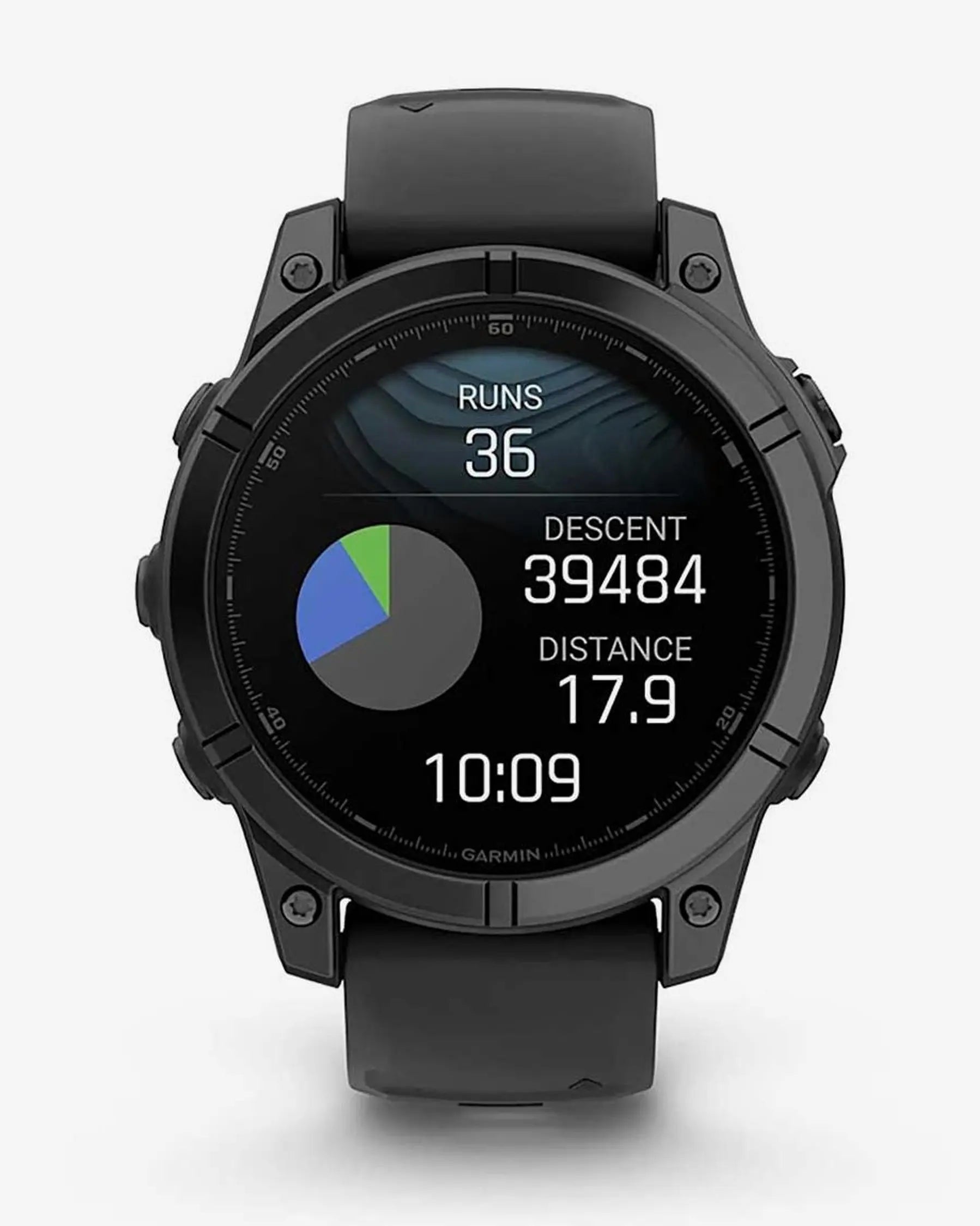 Garmin Fenix E Stainless Steel 47 mm gris pizarra correa negro