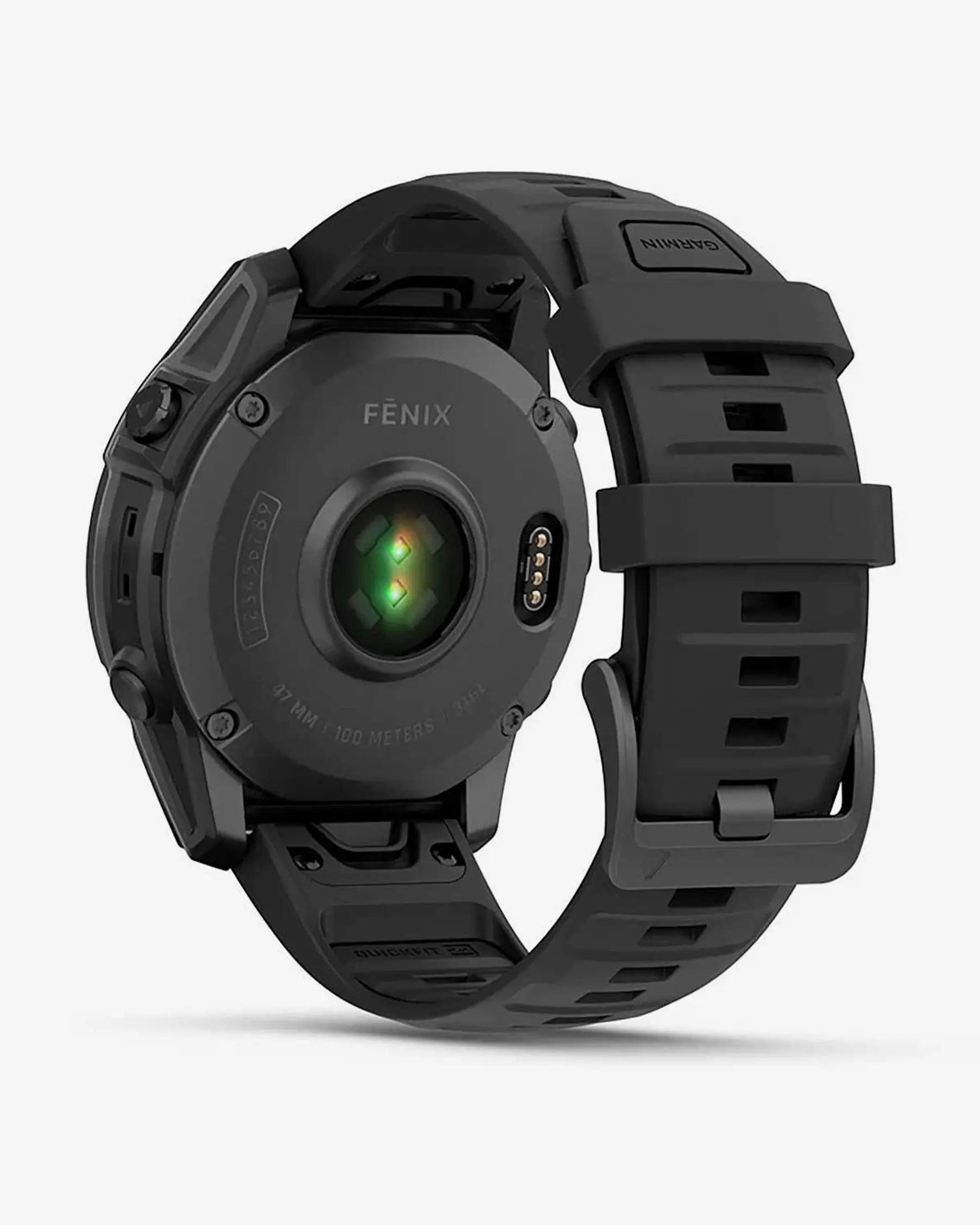 Garmin Fenix E Stainless Steel 47 mm gris pizarra correa negro